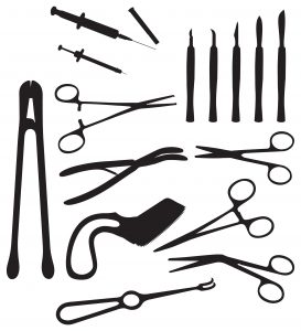 Silhouettes-of-surgical-instruments